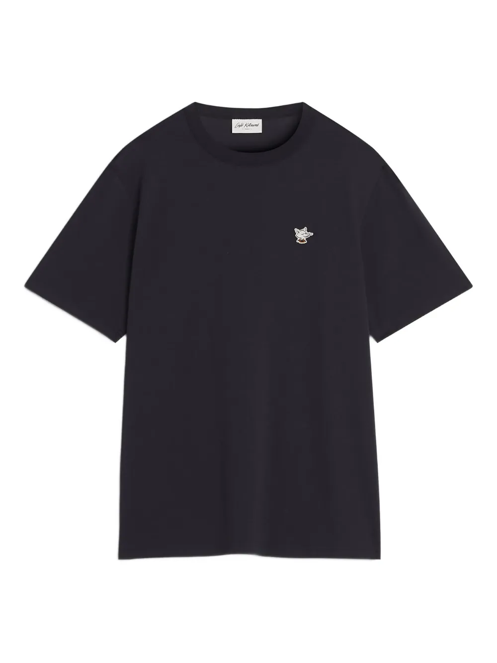 Maison Kitsuné バリスタフォックス Tシャツ - ブラック Maison Kitsuné バリスタフォックス Tシャツ - ブラック