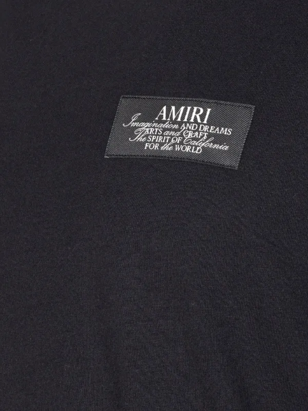 AMIRI☆Spirit ロゴ Tシャツ AMIRI Men's Spirit Logo T-Shirt in Black Amiri