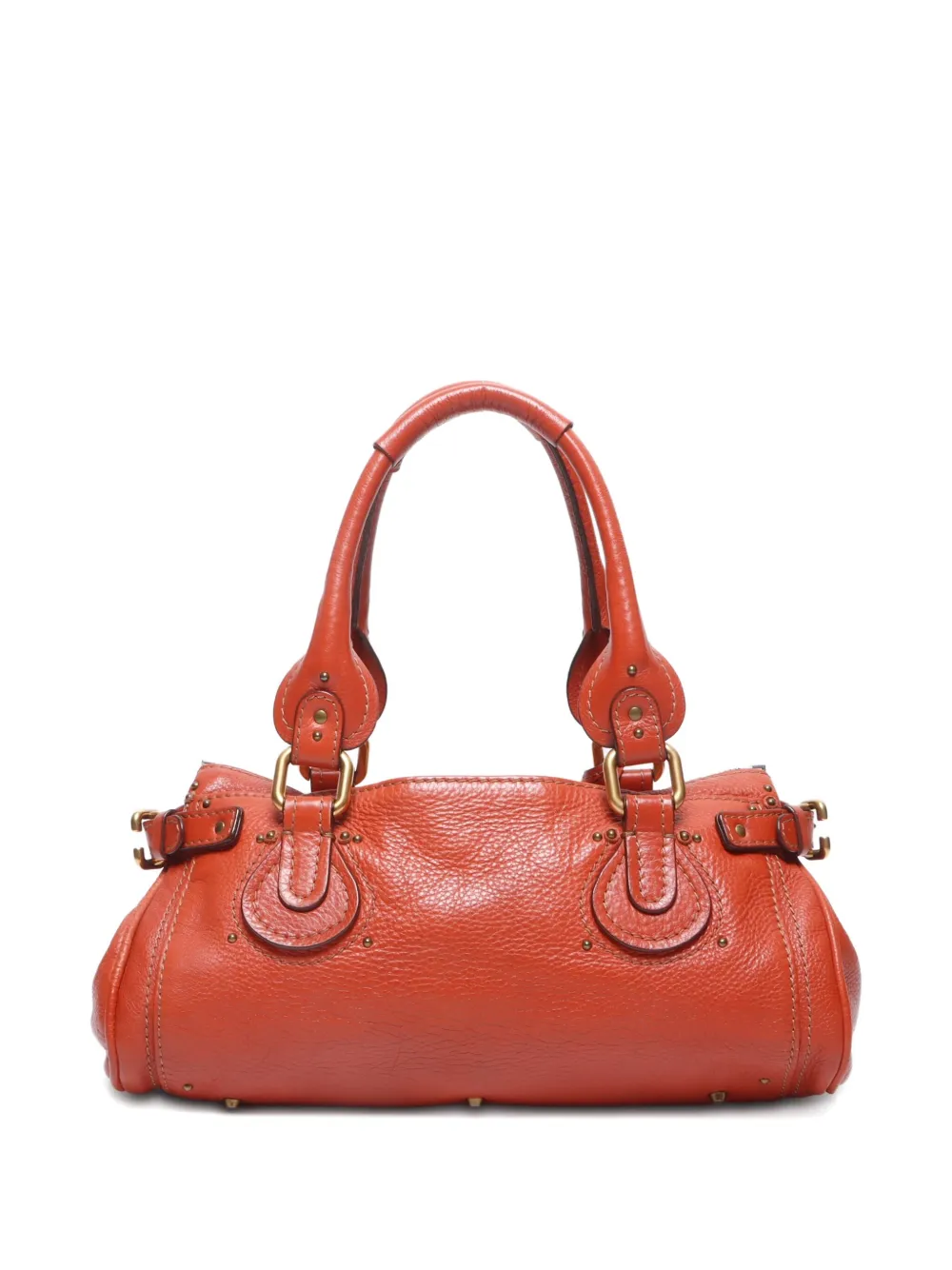 Pre-owned Chloé 2000s Paddington Leather Padlock Shoulder Bag