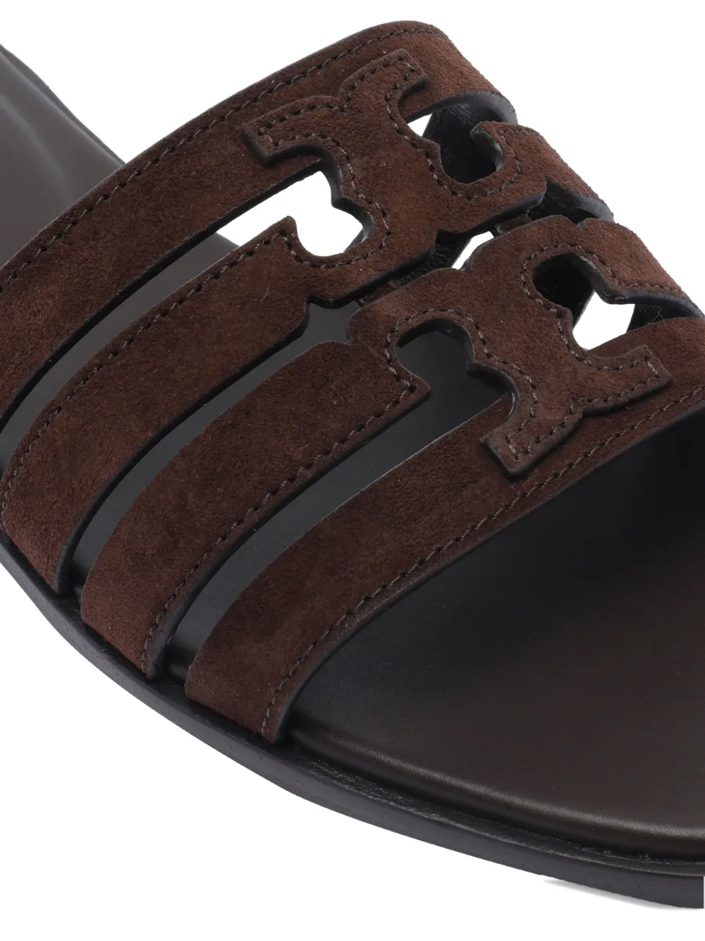 Tory Burch Suède sandalen Bruin