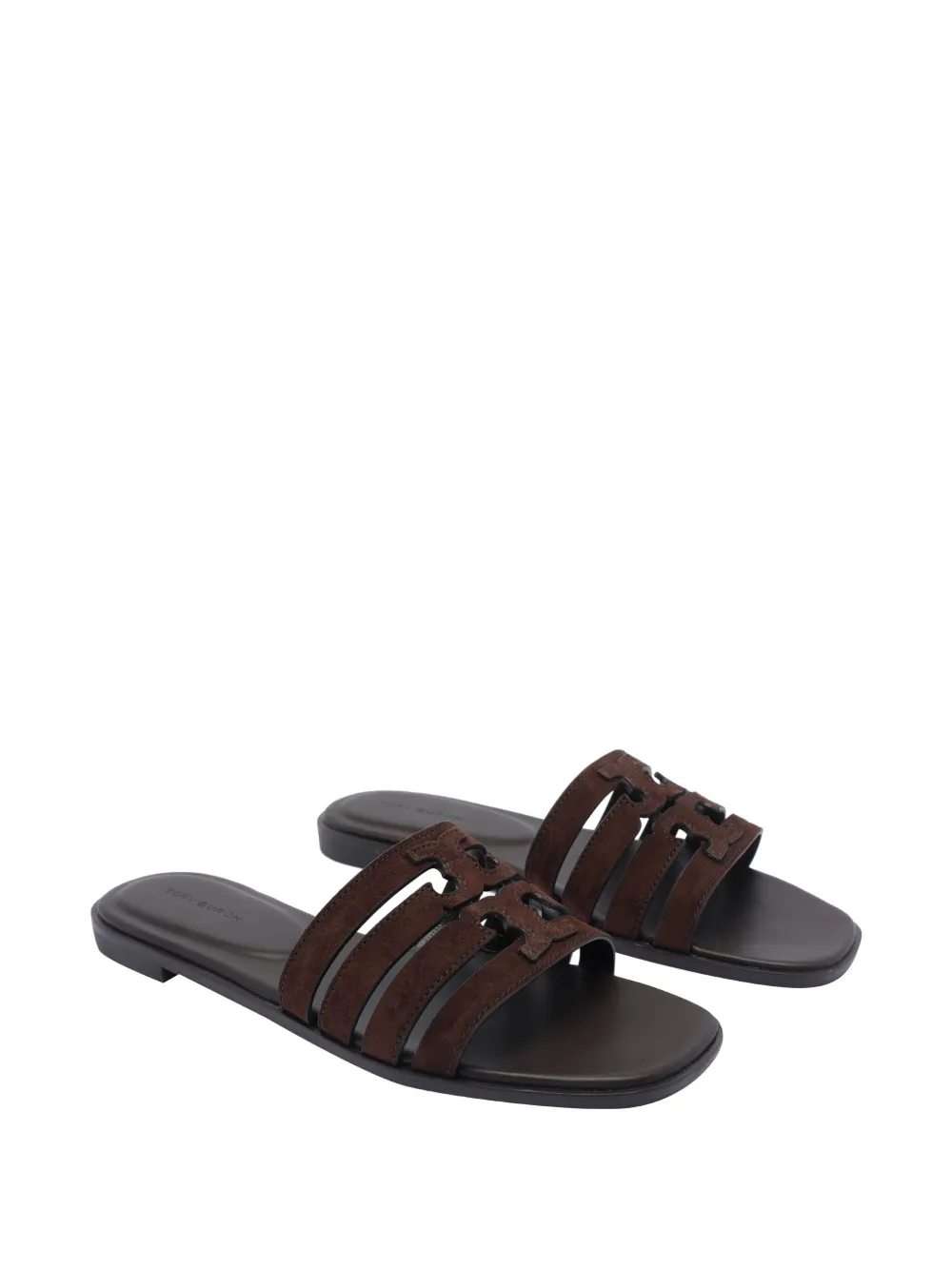 Tory Burch sandales en daim | sandales plates | Image 2