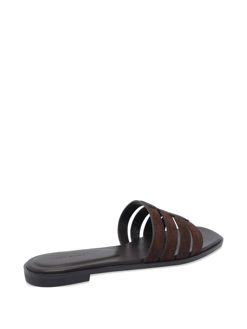 Tory Burch Suède sandalen Bruin