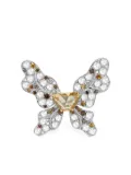 HYT Jewelry 18K white gold butterfly diamond ring - Silver