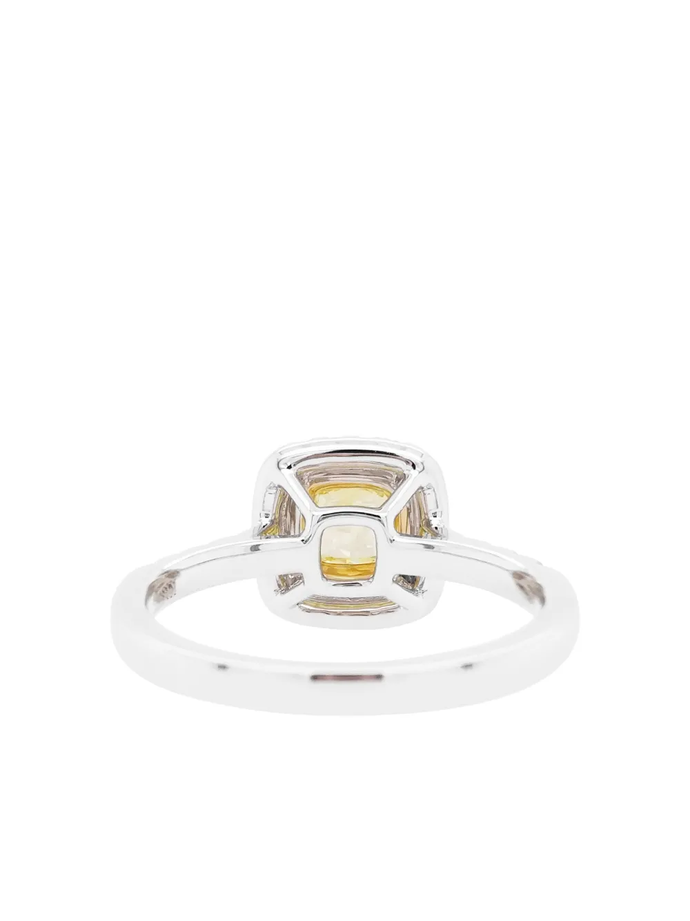 Shop Hyt Jewelry 18k White Gold Cushion Diamond Ring