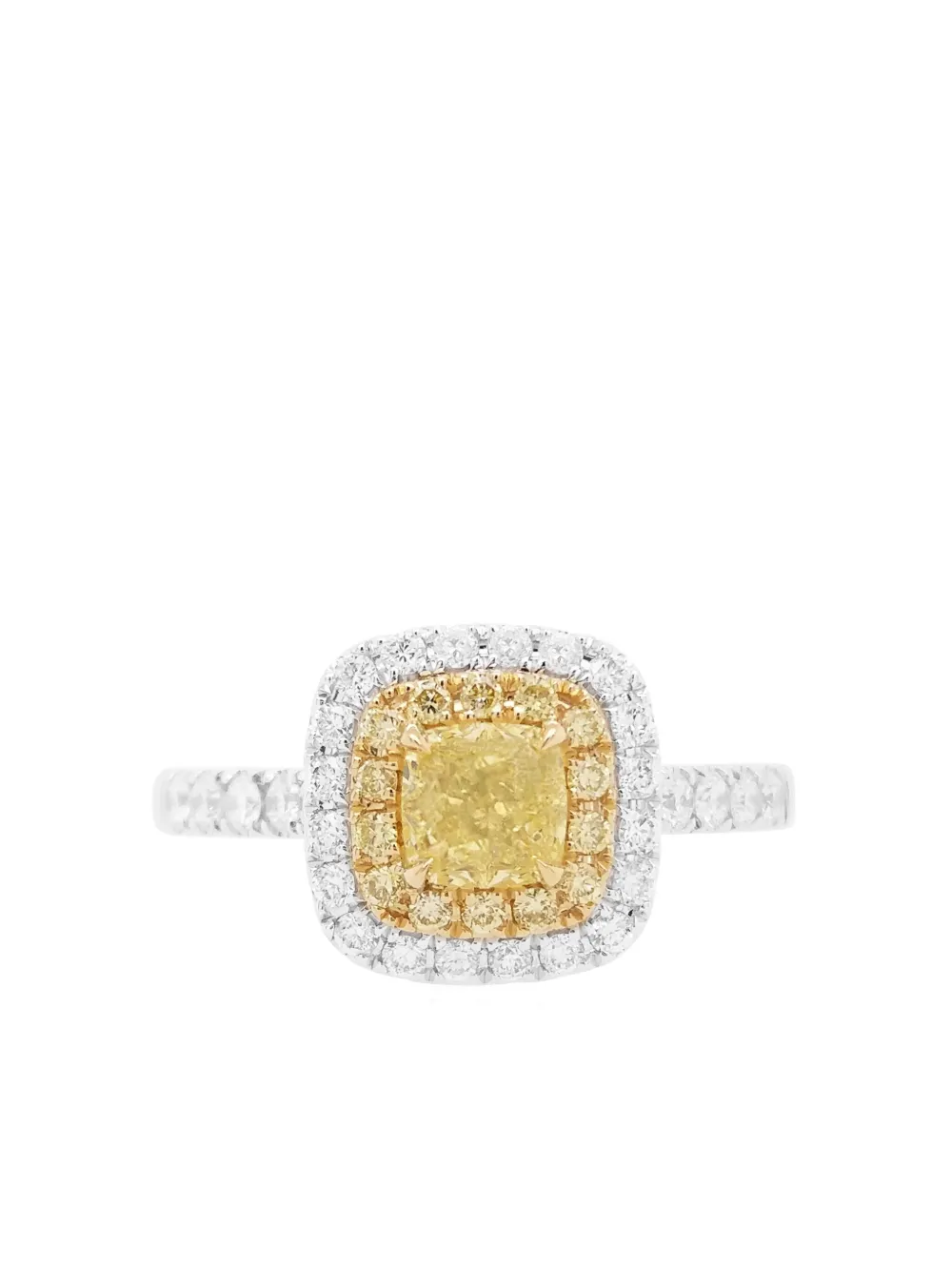Shop Hyt Jewelry 18k White Gold Cushion Diamond Ring
