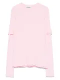 Jil Sander cotton double-layered top - Pink