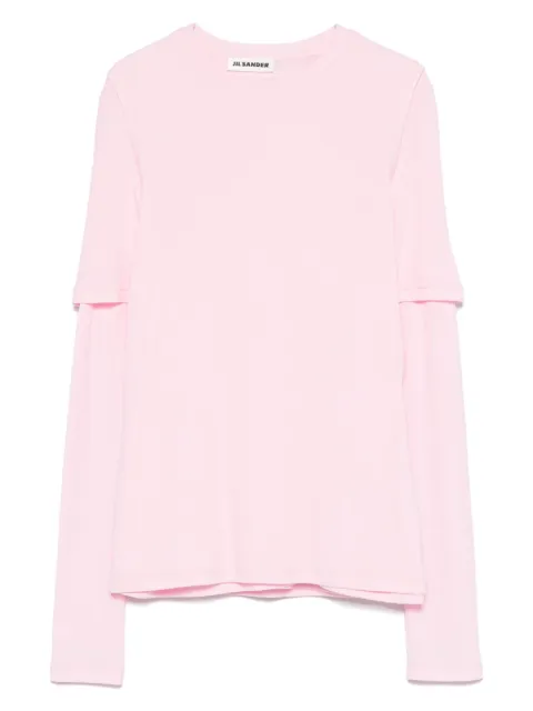 Jil Sander top con doble capa