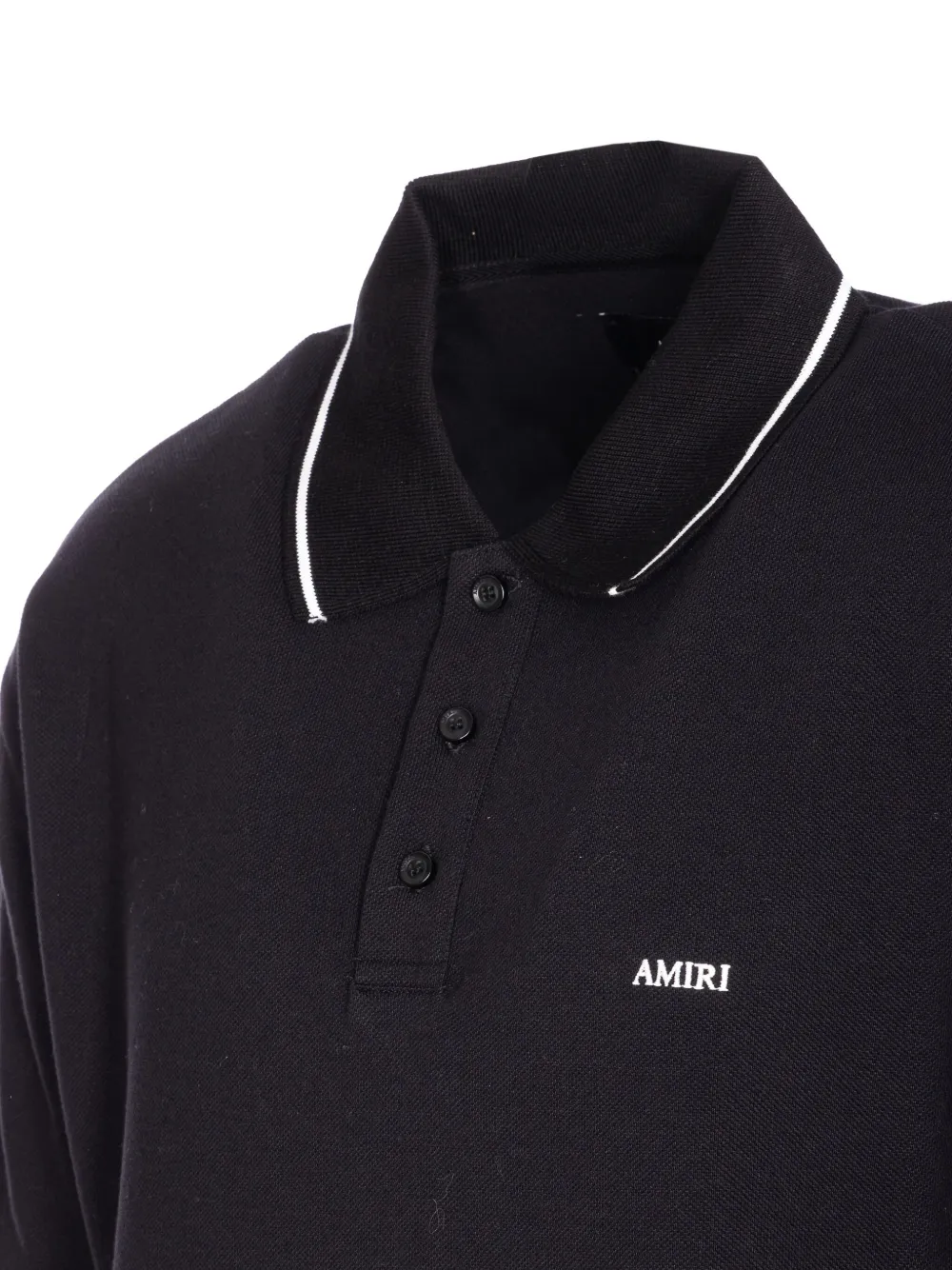 AMIRI Poloshirt met contrasterende afwerking Zwart