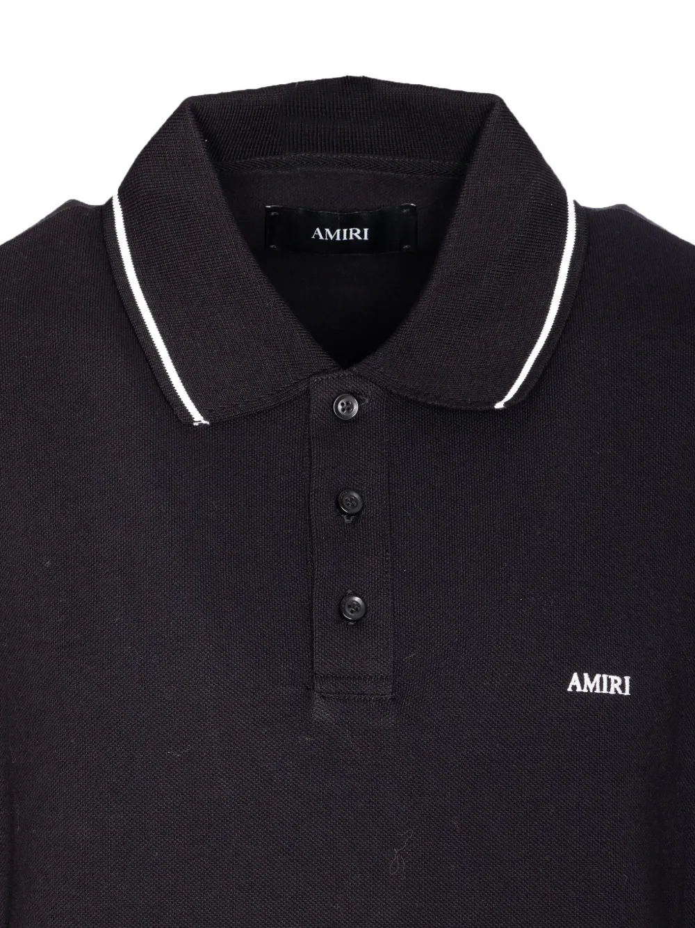 AMIRI Poloshirt met contrasterende afwerking Zwart
