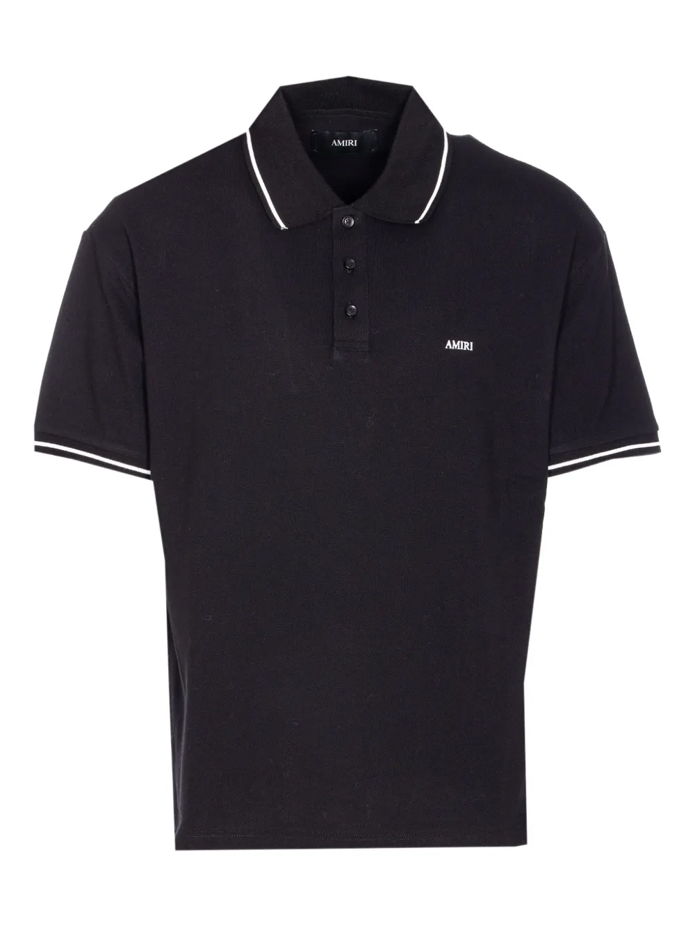 AMIRI playera tipo polo con ribete en contraste | negro | Image 1