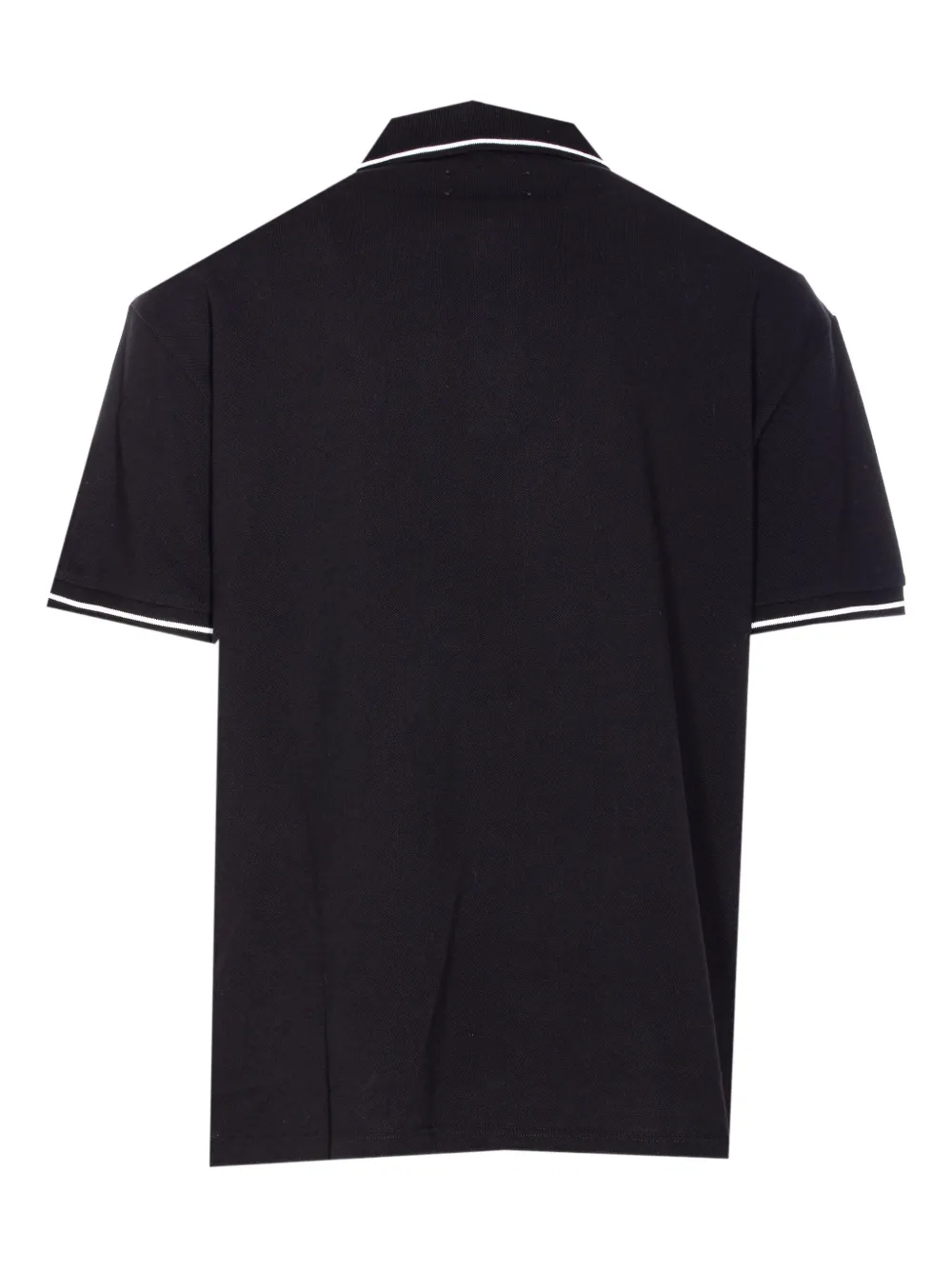 AMIRI contrasting-trim polo shirt - Zwart