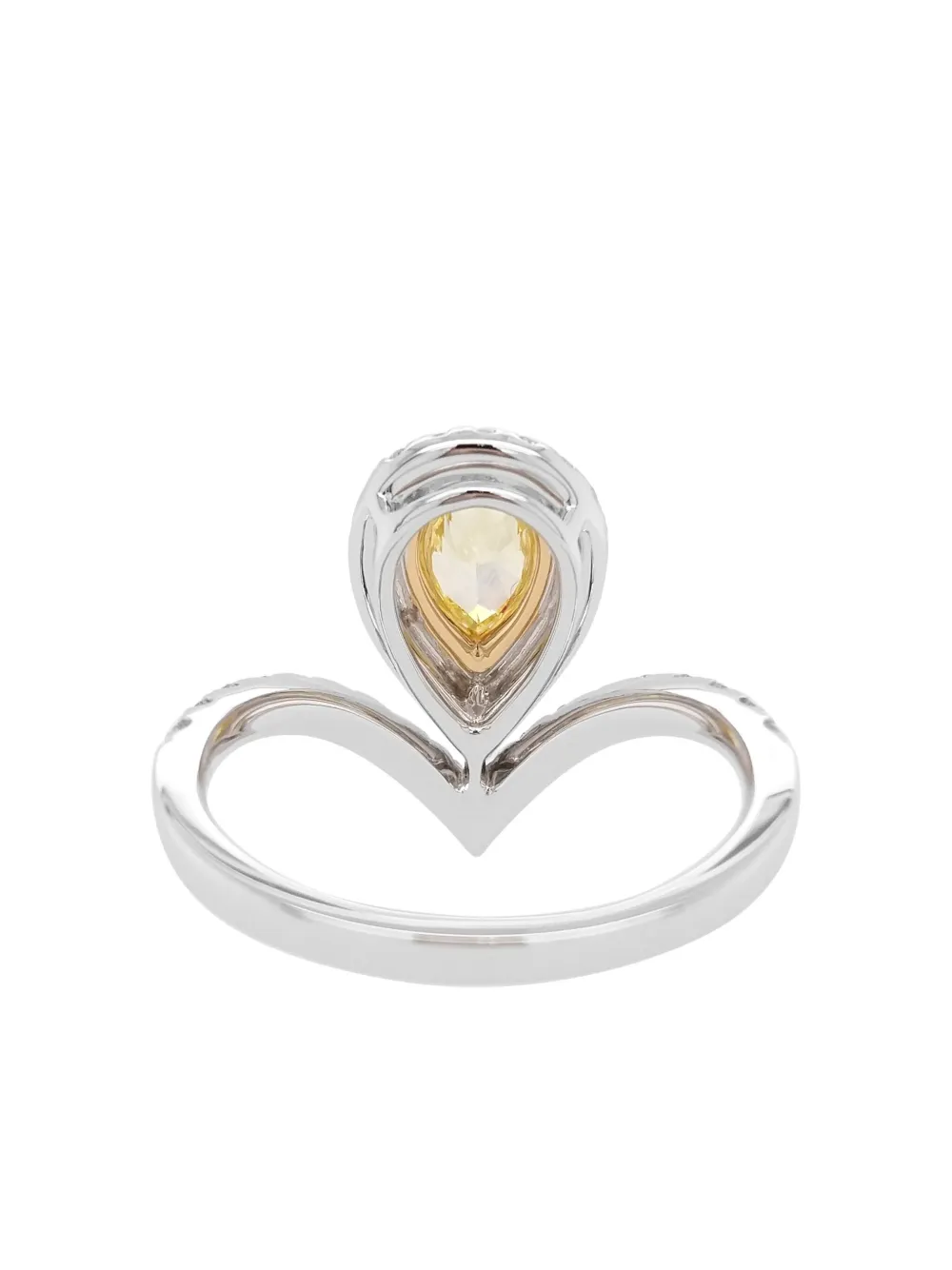 Shop Hyt Jewelry 18k White Gold Pear Diamond Ring