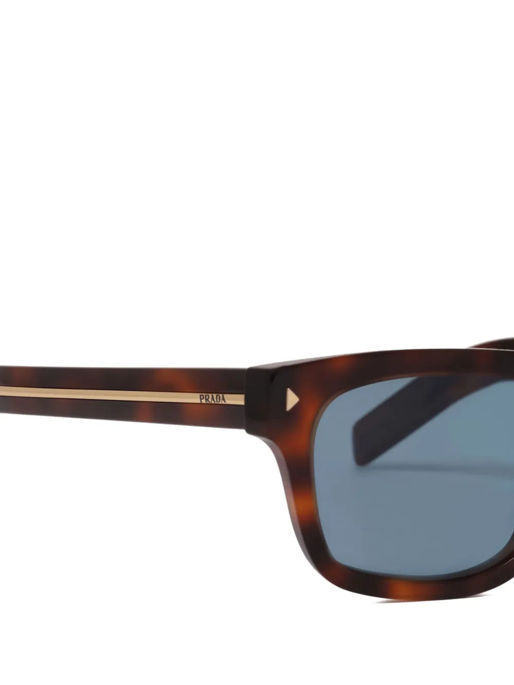 Prada Zonnebril met vierkant montuur Bruin