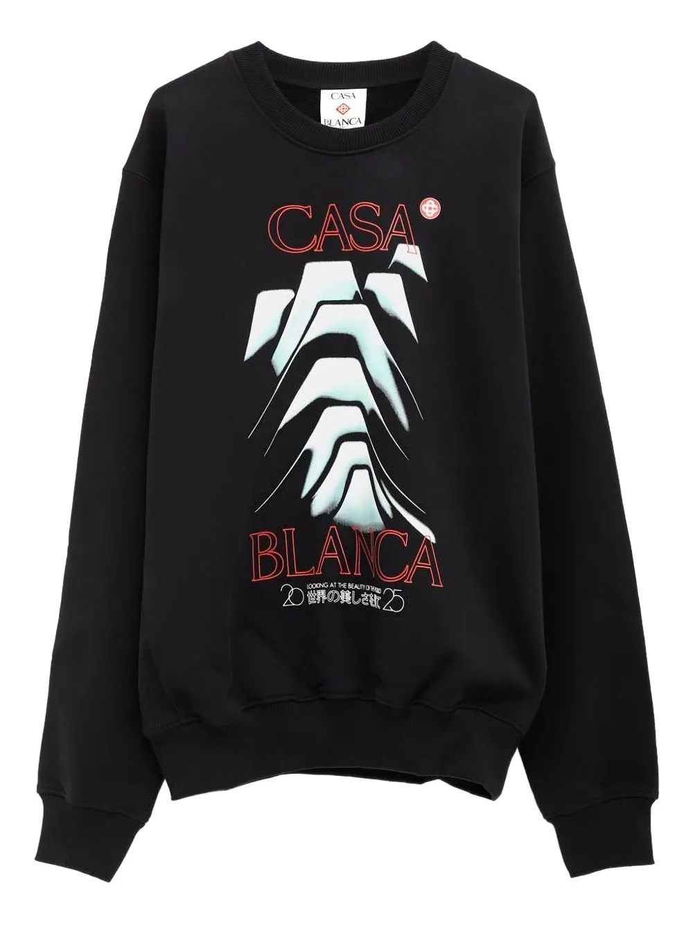 Casablanca graphic-print sweatshirt | Black | Image 1