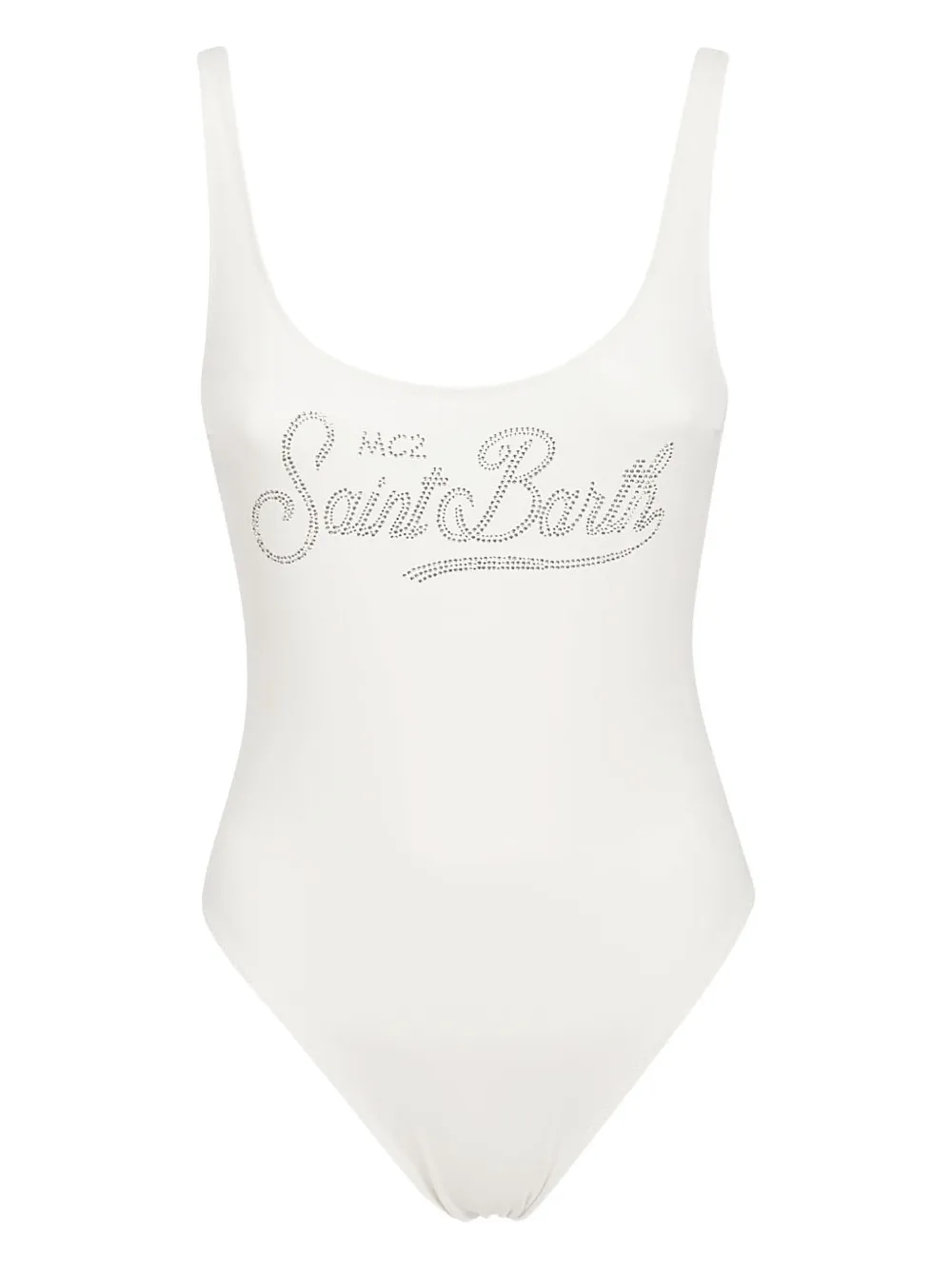 MC2 Saint Barth rhinestone-embellished swimsuit Wit