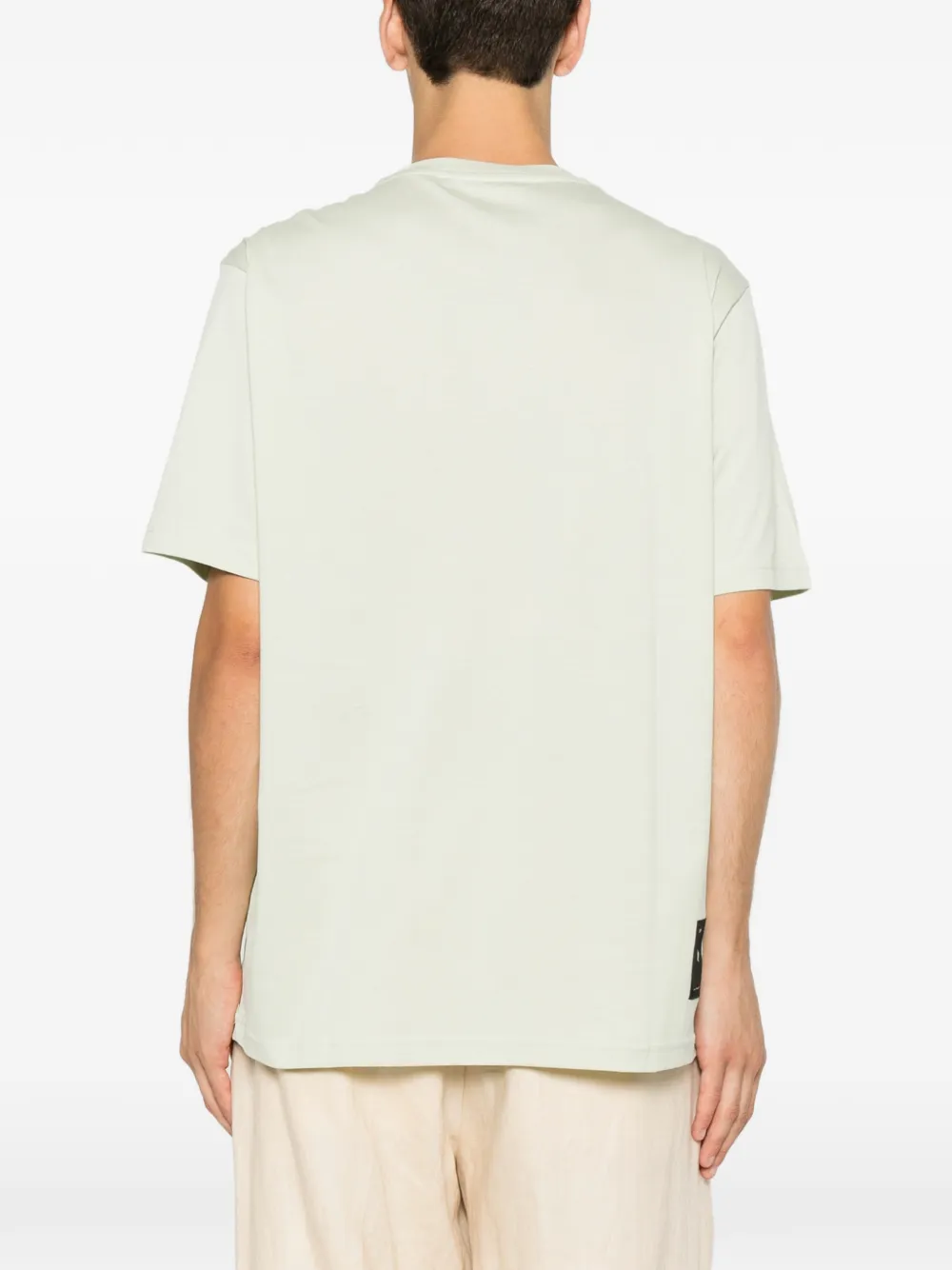 Low Brand T-shirt met ronde hals Groen