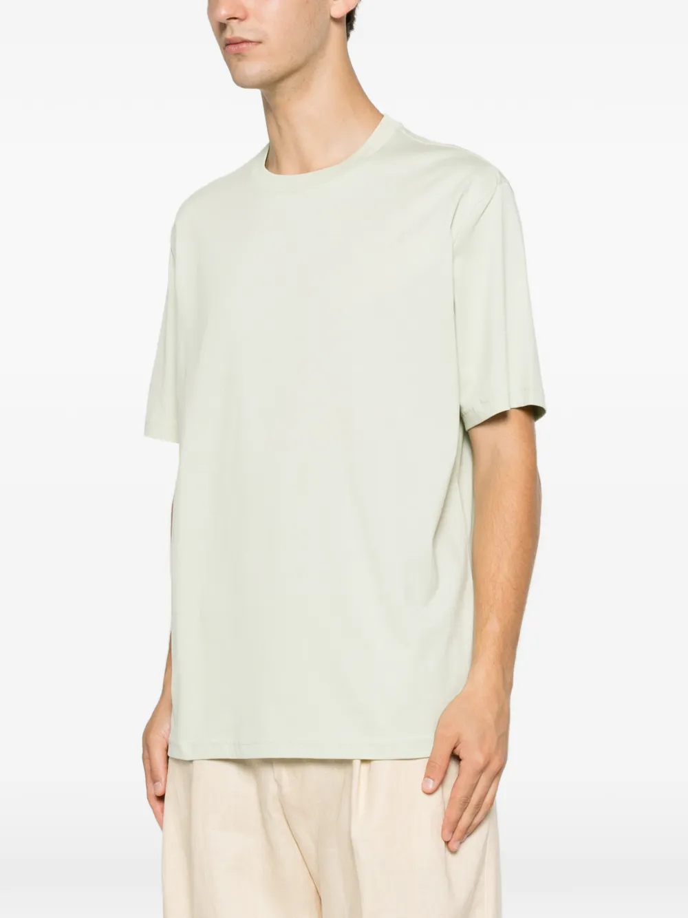 Low Brand T-shirt met ronde hals Groen