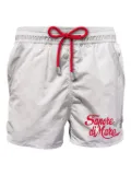 MC2 Saint Barth embroidered drawstring swim shorts - White