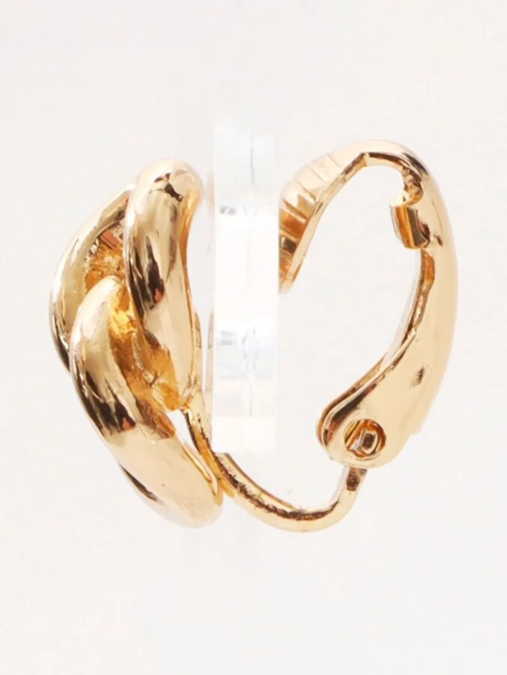 Pre-owned Dior 1990s Chain Motif Clip-on Earrings
