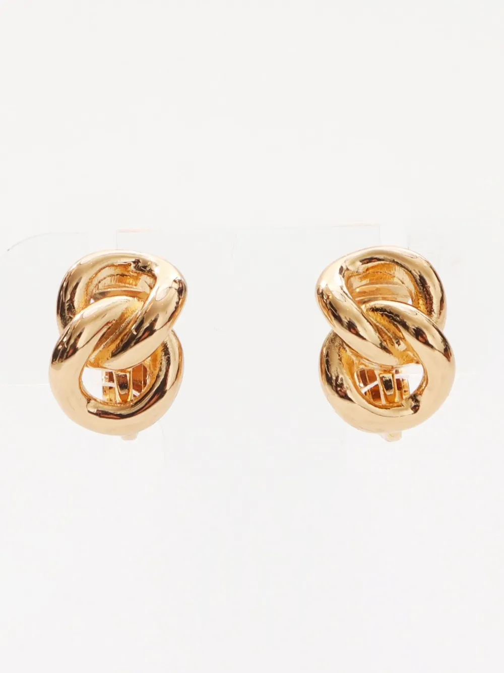 Pre-owned Dior 1990s Chain Motif Clip-on Earrings