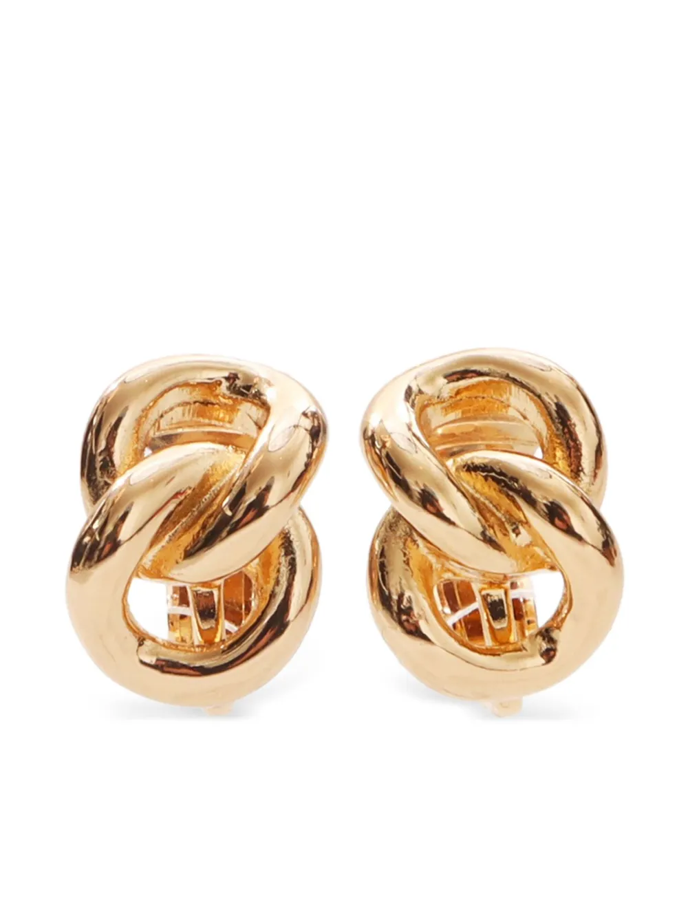 Christian Dior Pre-Owned aretes clip de cadena 1990 | dorado | Image 1