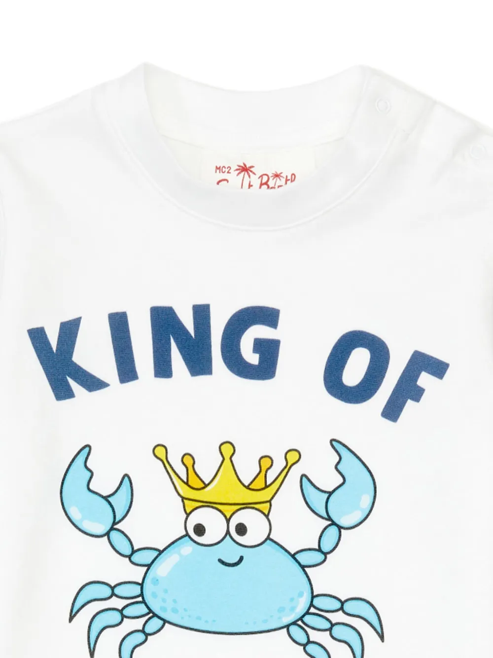 MC2 Saint Barth Kids crab-print beach T-shirt Wit