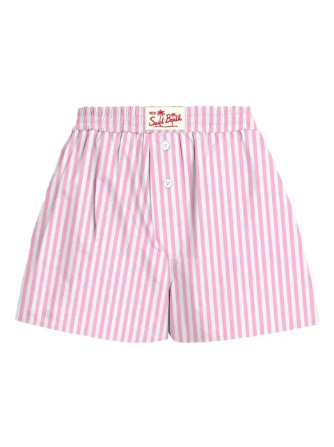 MC2 Saint Barth Kids striped button-fastening shorts