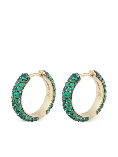 Lucy Delius Jewellery 14kt yellow gold Chubby emerald earrings