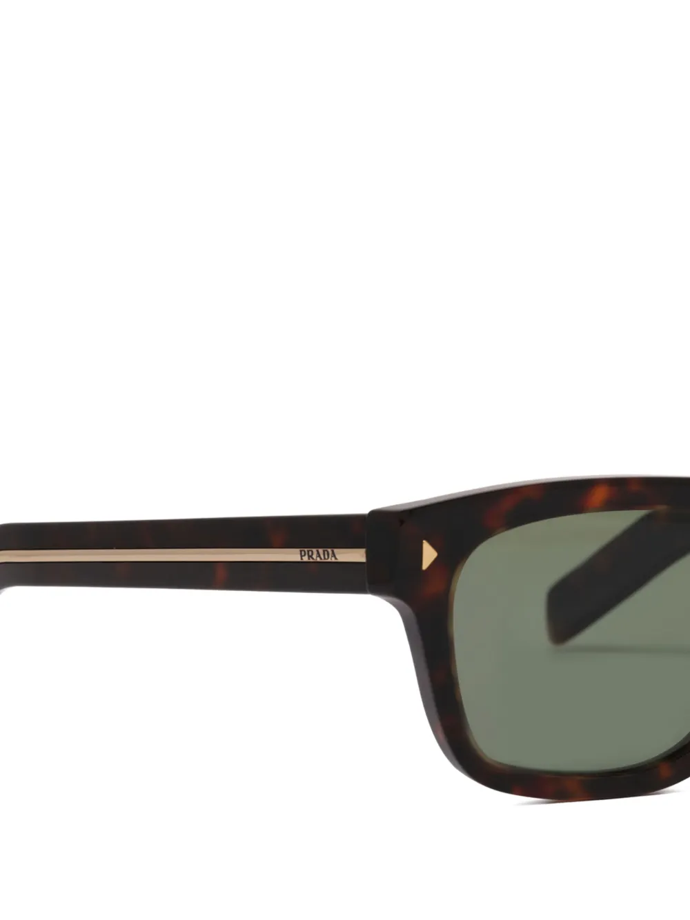Prada Zonnebril met vierkant montuur Bruin