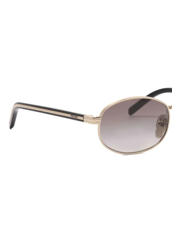 Prada Eyewear オーバルフレーム サングラス | ゴールドトーン