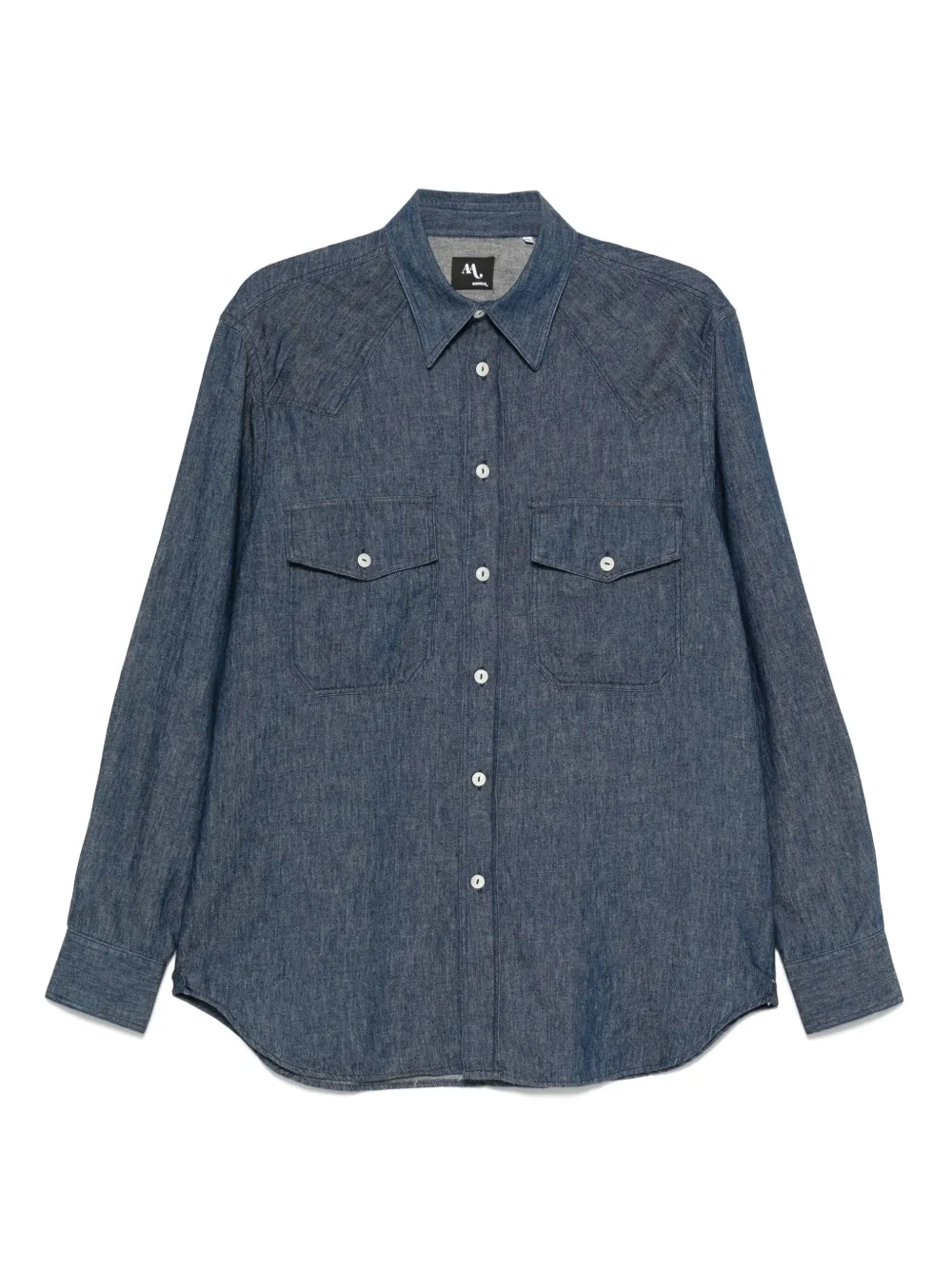 Doppiaa double-pocket denim shirt | Blue | Image 1