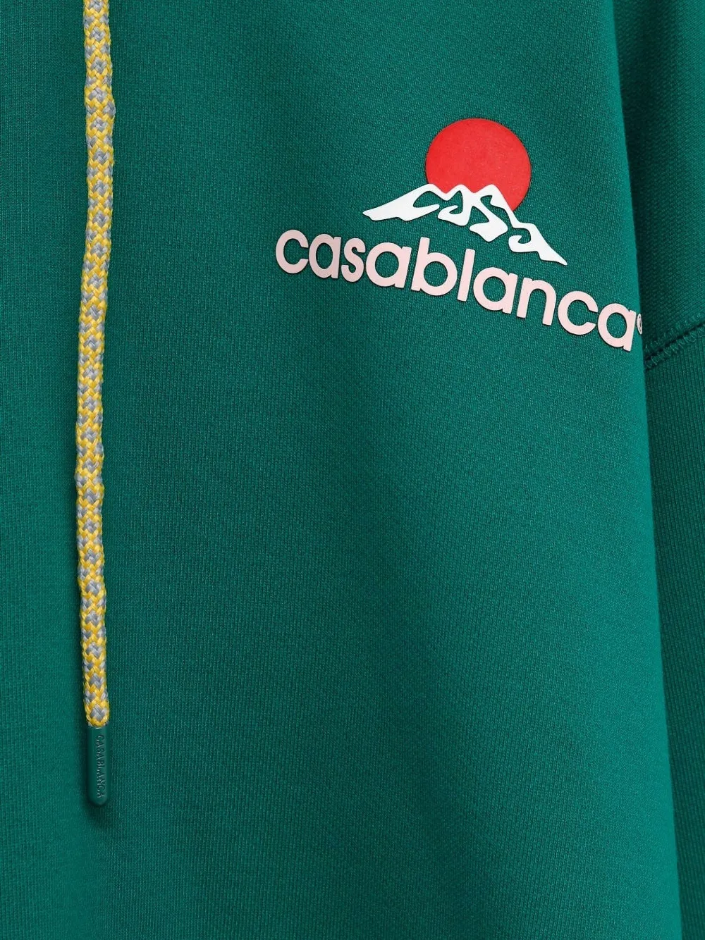 Casablanca Hoodie met logoprint Groen