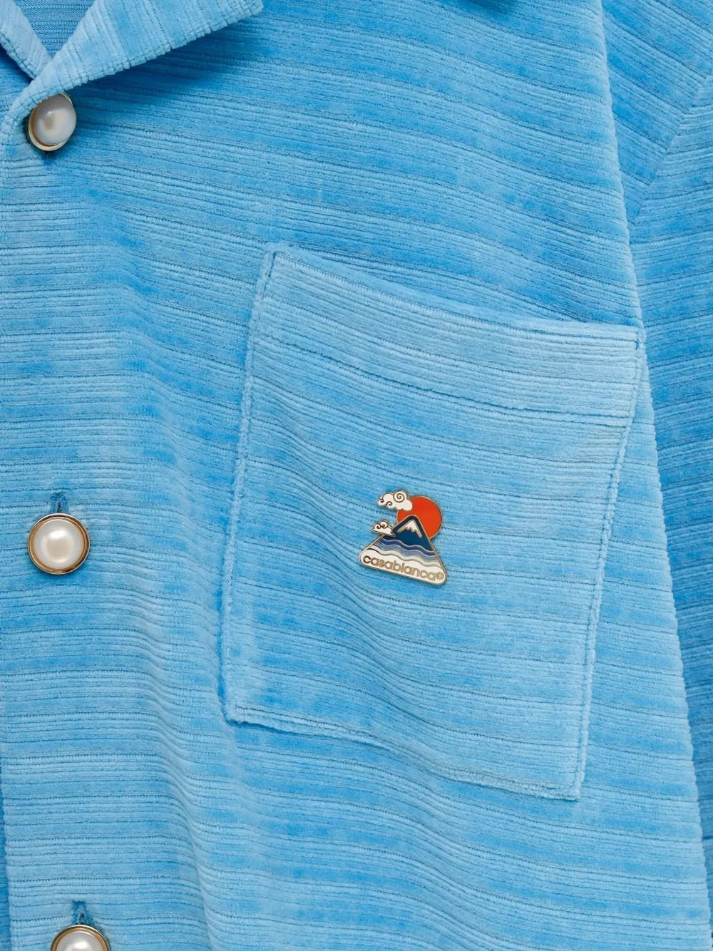 Casablanca Gestreepte overhemd Blauw