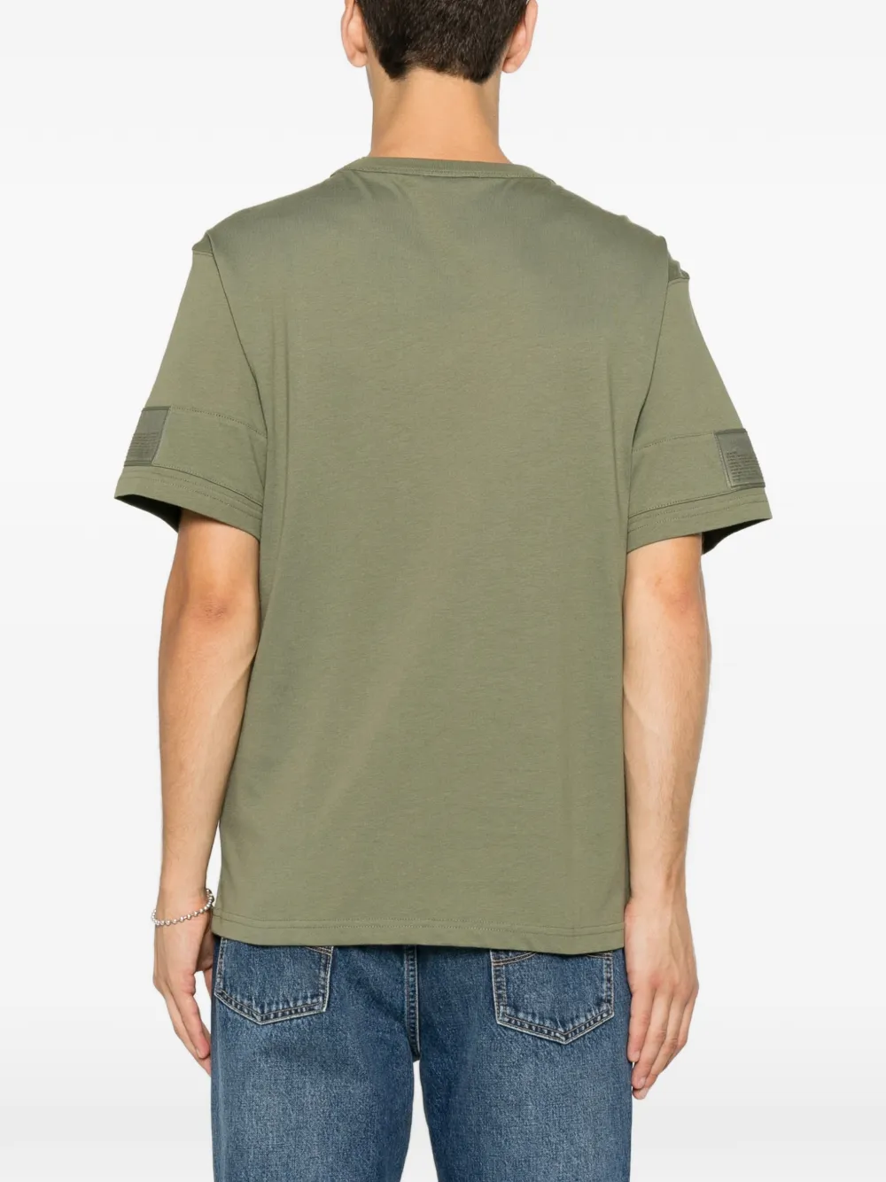 K-Way Fantome T-shirt met label op de mouw Groen