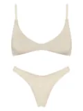 MC2 Saint Barth glitter triangle bikini - Neutrals