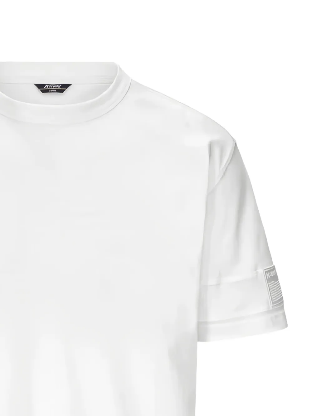 K-Way T-shirt met logopatch - Wit