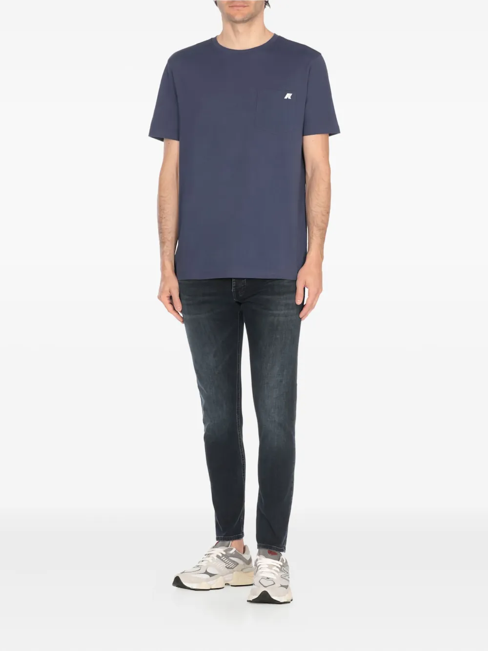 K-way Pocket Logo T-shirt In Blue