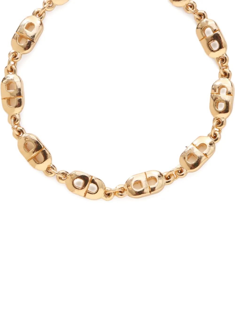 Christian Dior Pre-Owned pulsera de cadena con logo CD 1980-1990 | Image 2