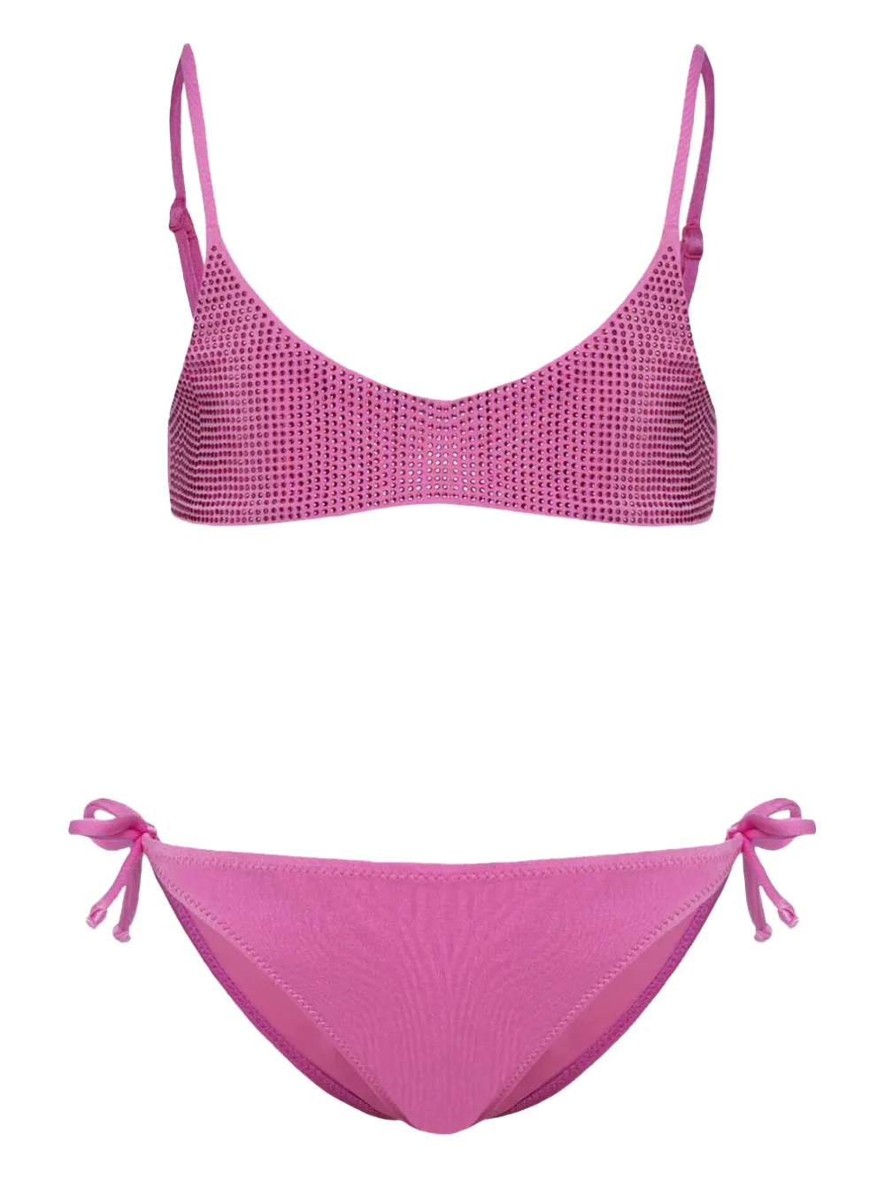 MC2 Saint Barth rhinestone-embellished bikini Roze