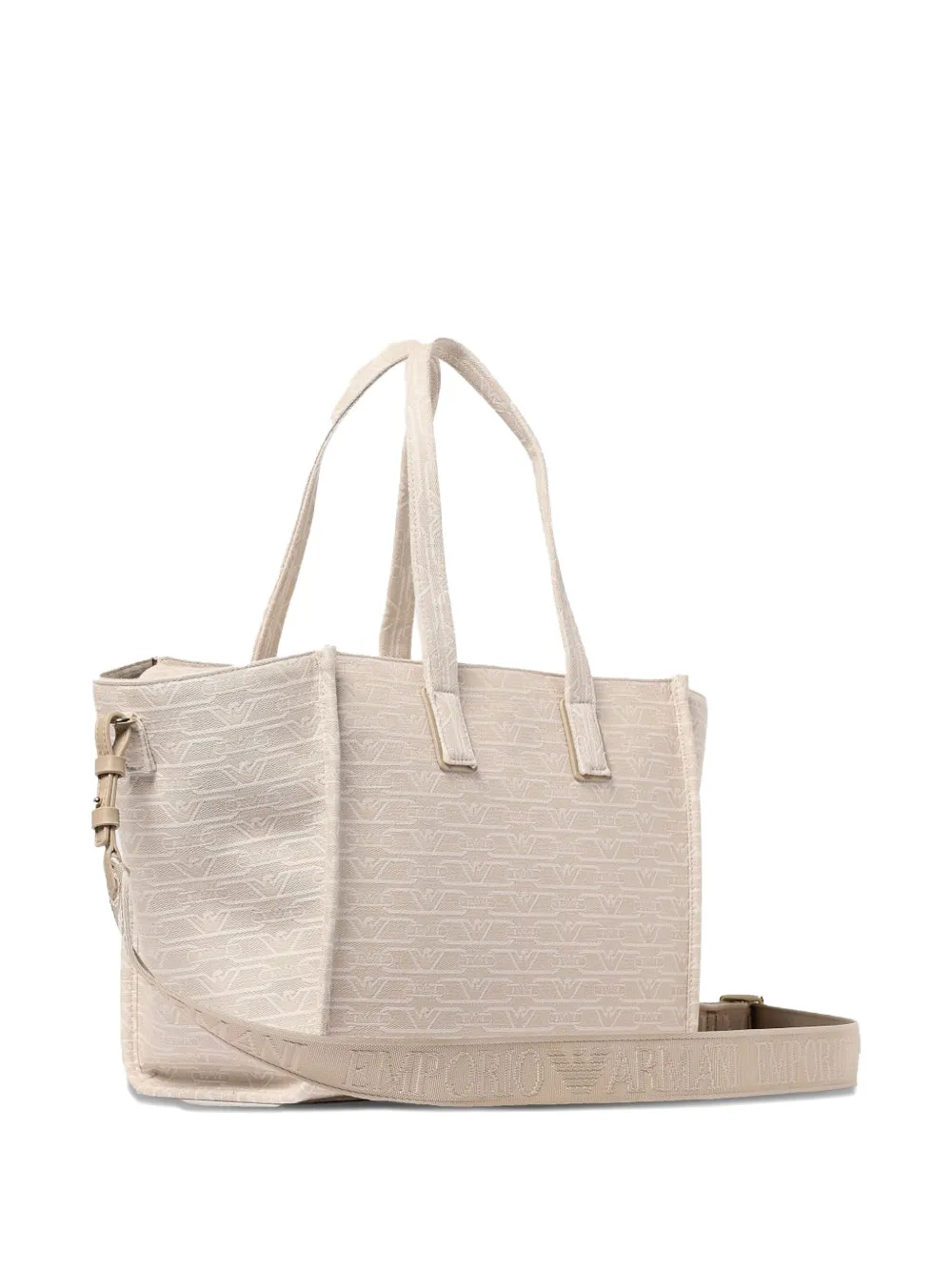 Emporio Armani Heuptas met logoplakkaat Beige