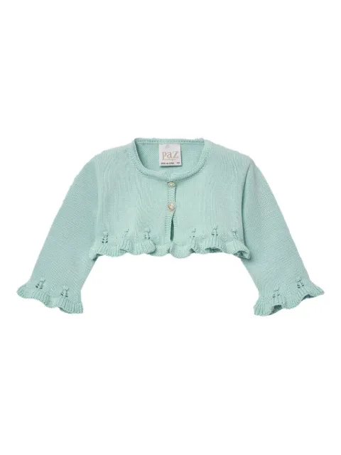 Paz Rodriguez Cardigan com babados na barra