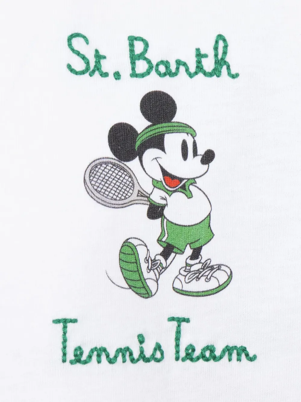 MC2 Saint Barth Kids x Disney Tennis Team T-shirt Wit
