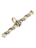 Lucy Delius Jewellery 14kt yellow gold T-bar diamond necklace pendant
