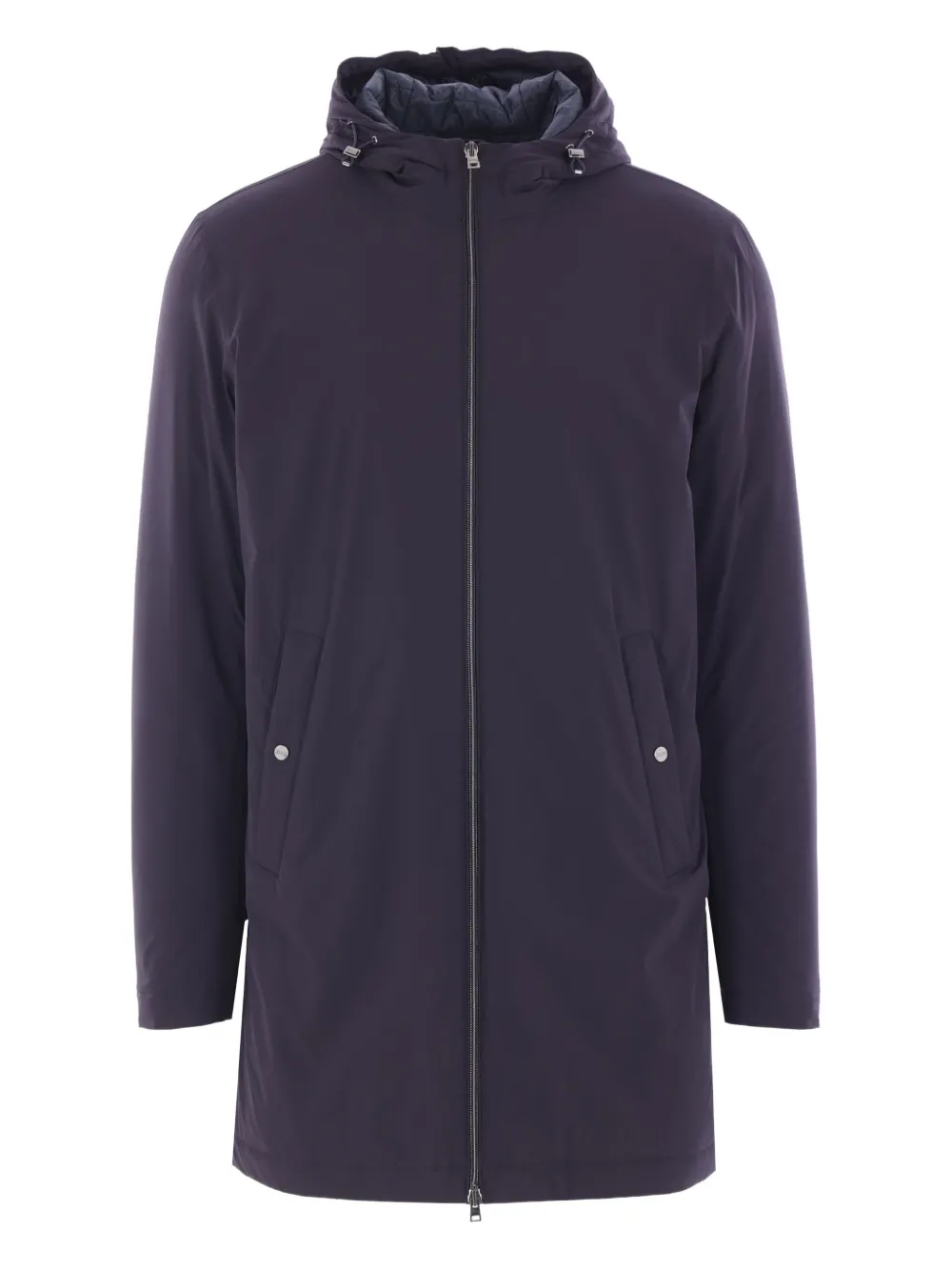 Herno hooded lightweight coat | Blue | Image 1