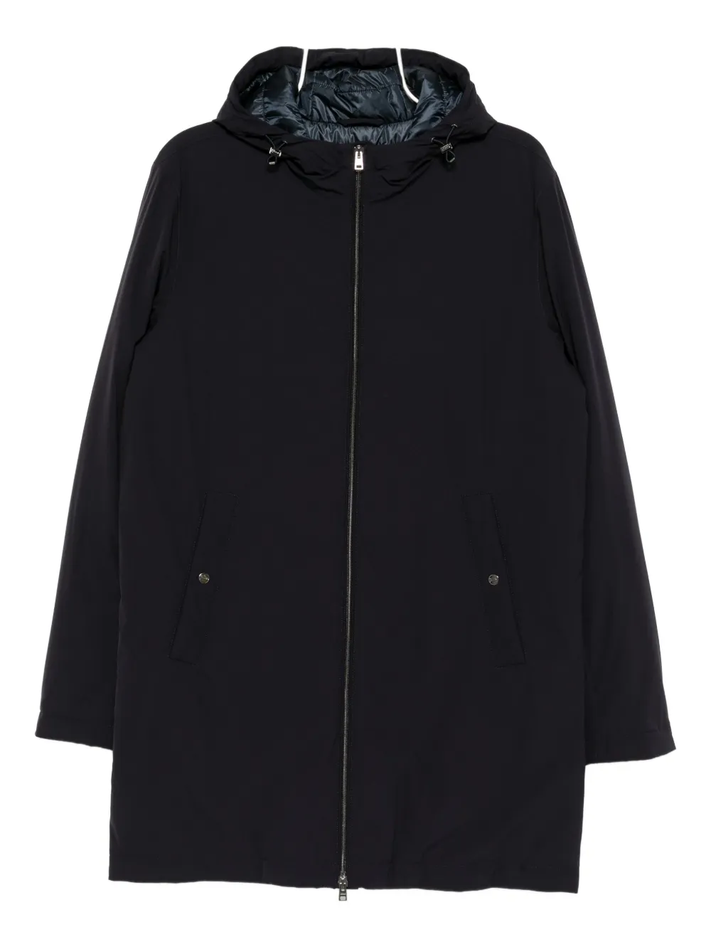 Herno hooded lightweight coat - Blu