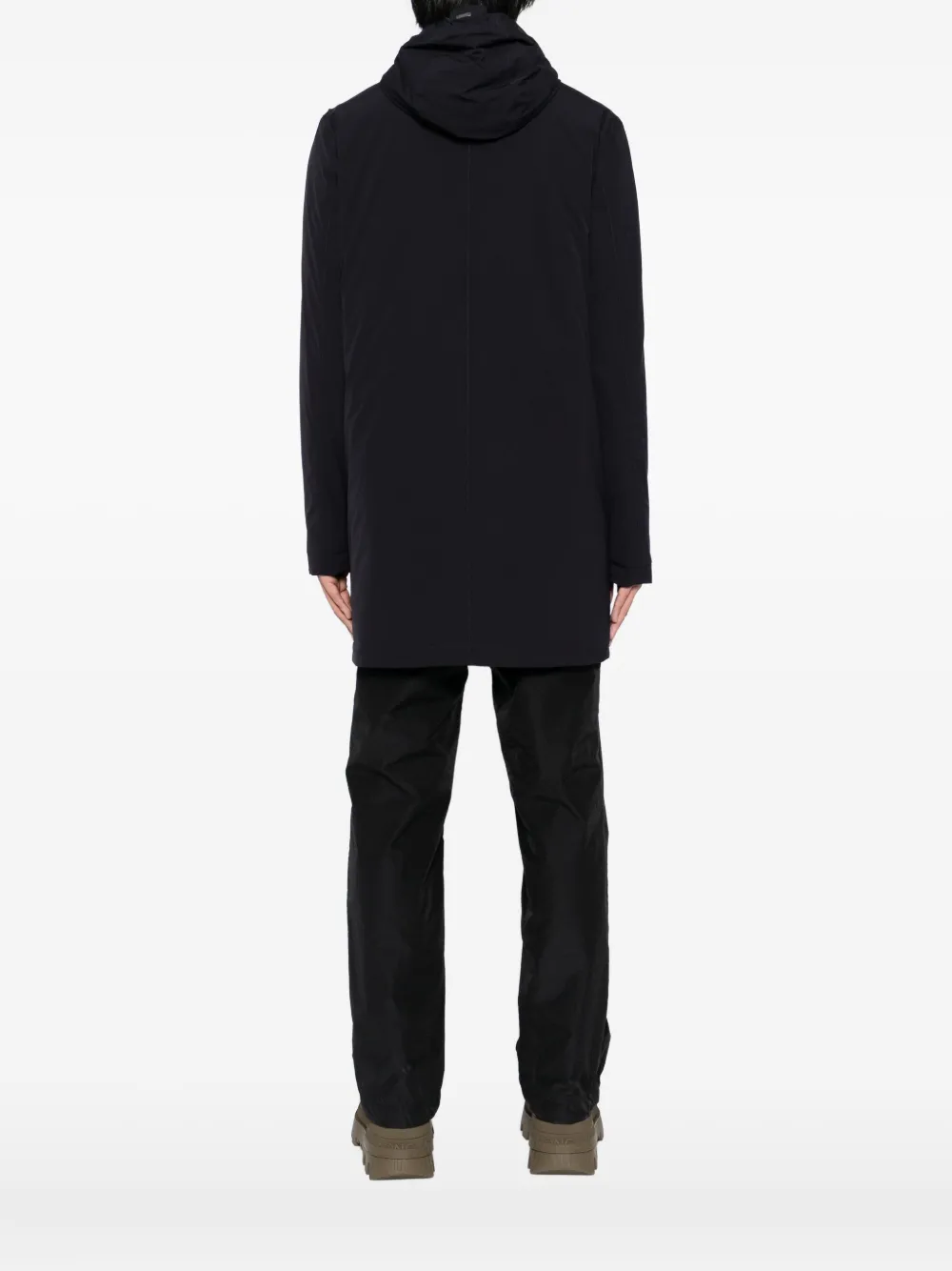 Herno Lichtgewicht jas met capuchon Blauw