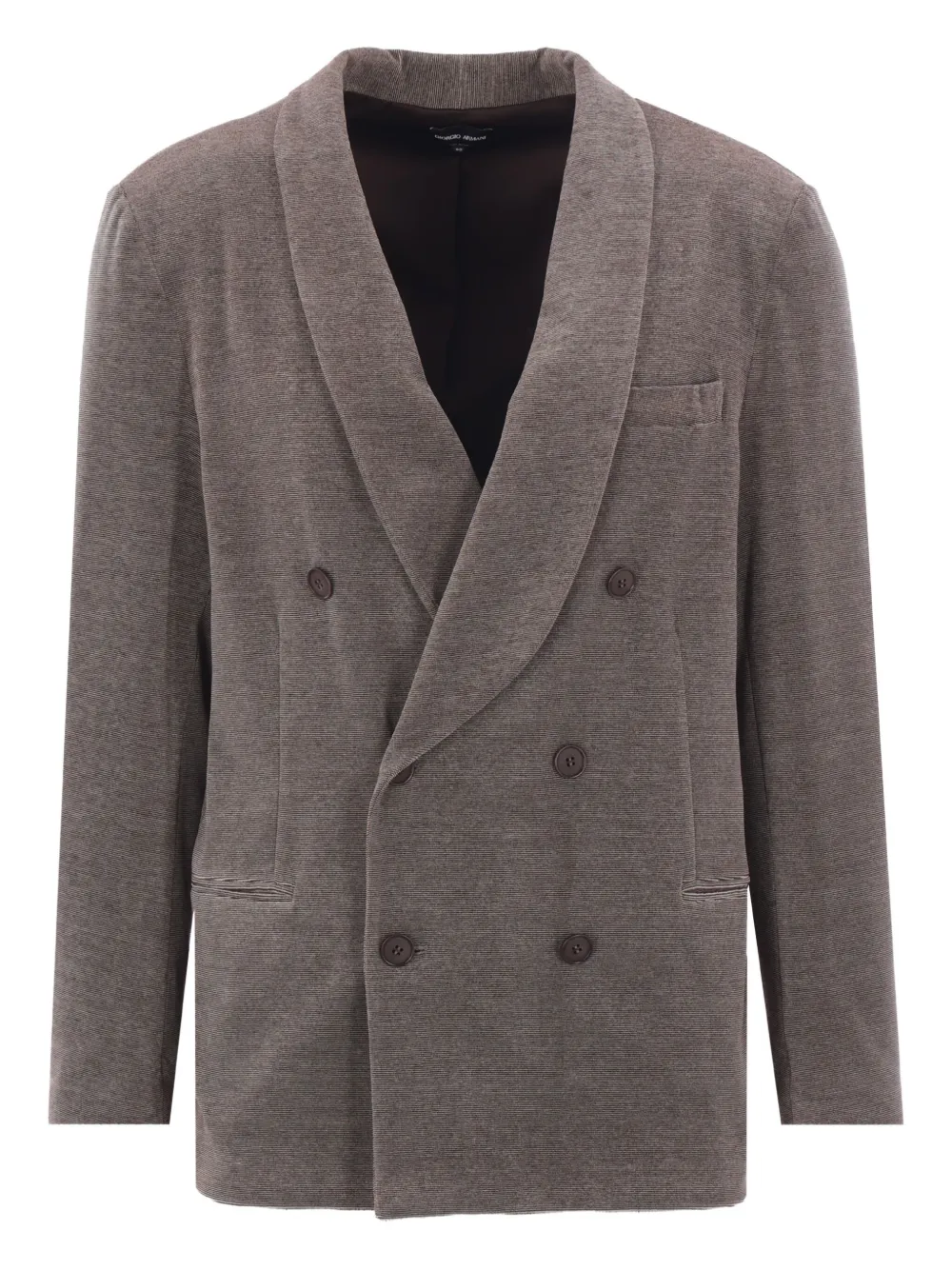 Giorgio Armani double-breasted blazer - ブラウン Giorgio Armani double-breasted blazer - ブラウン