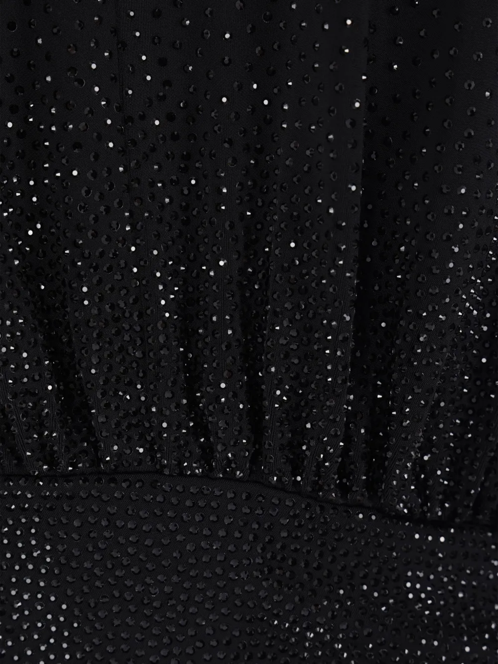 Giorgio Armani Verfraaide maxi-jurk met lange mouwen Zwart