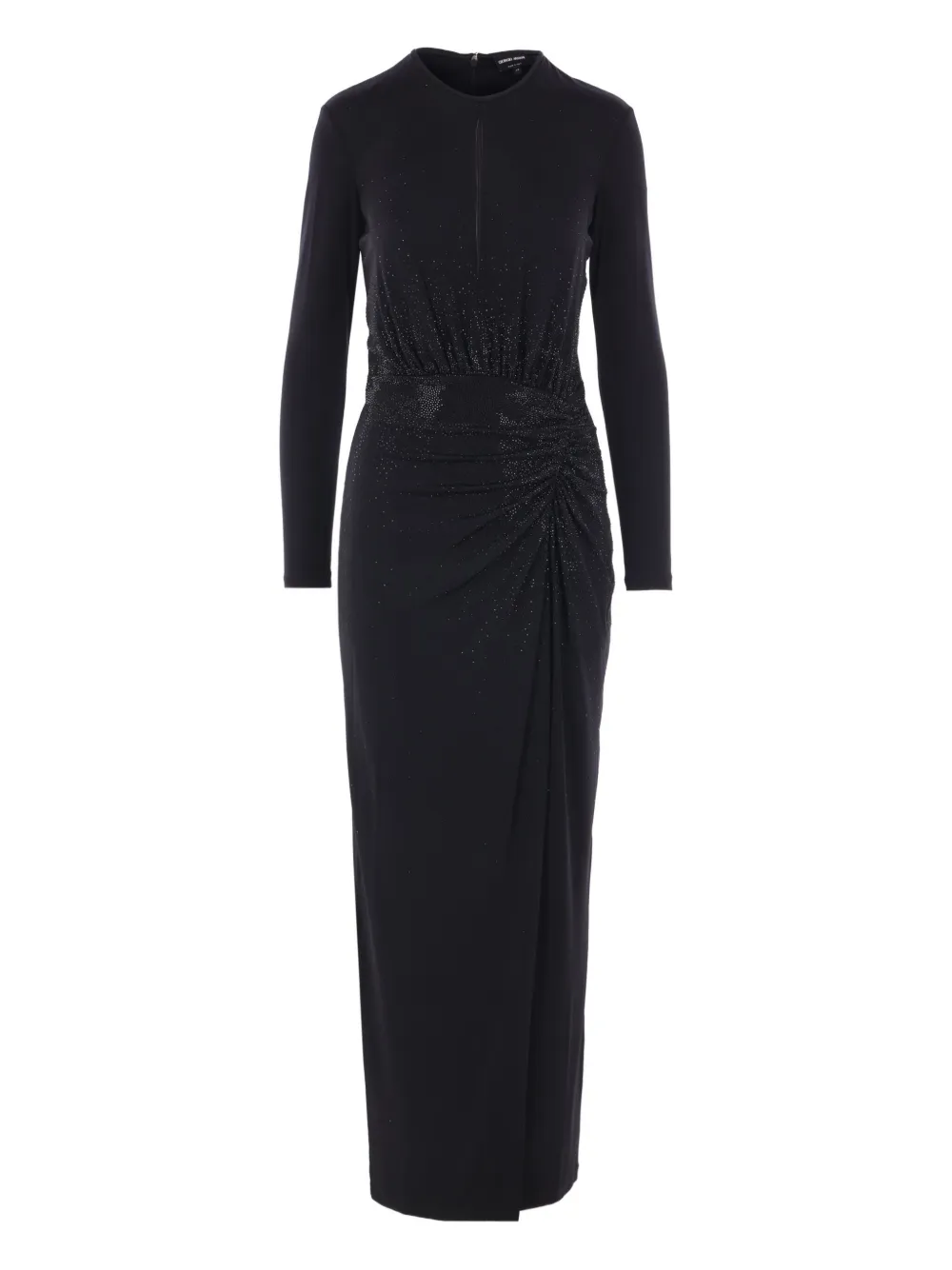 Giorgio Armani embellished long-sleeve maxi dress | Black | Image 1