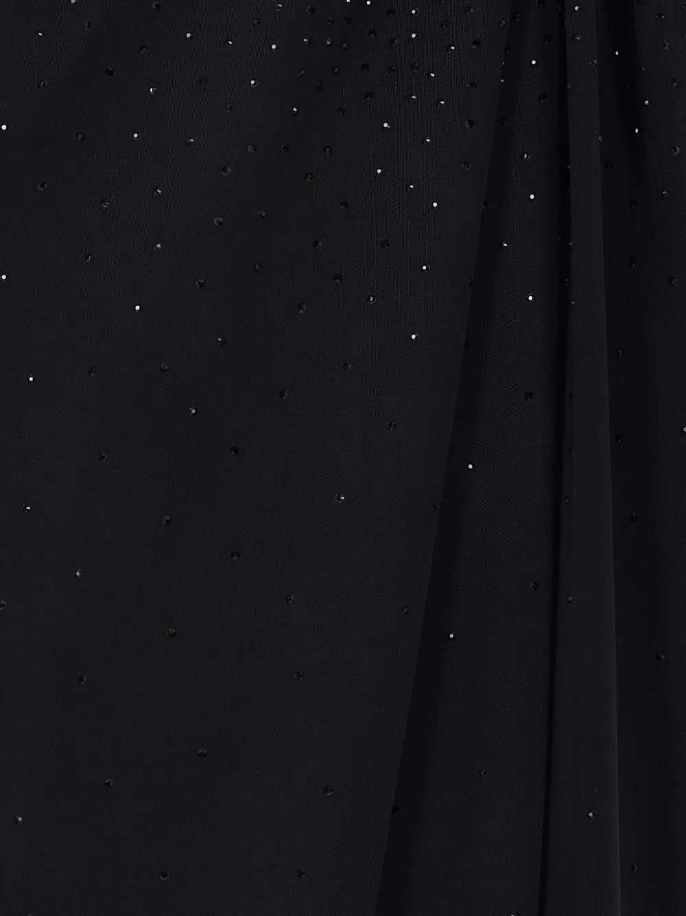 Giorgio Armani Verfraaide maxi-jurk met lange mouwen Zwart